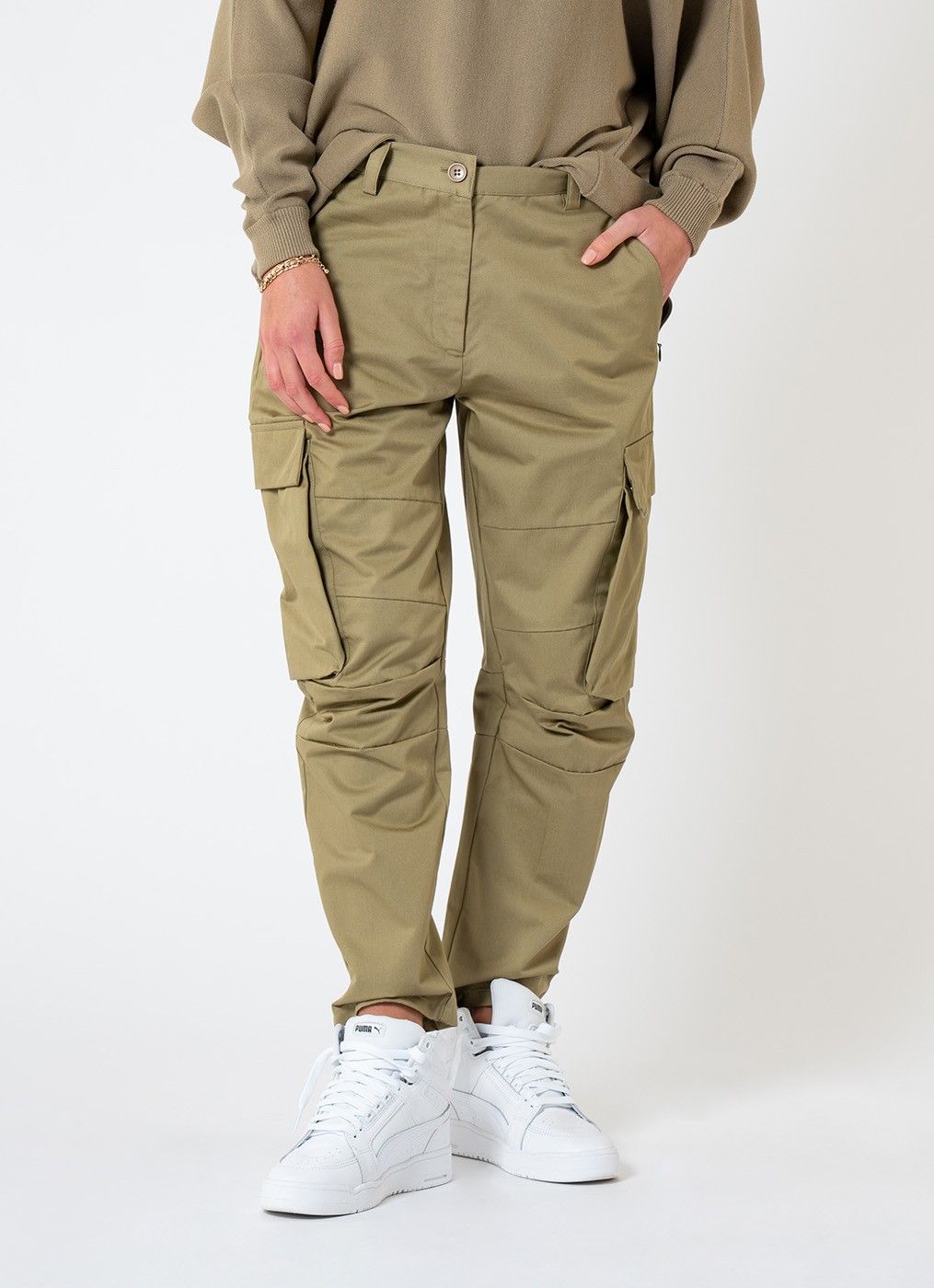 Elias Rumelis Cargo Broek Alena Olive online kopen bij LDH Moda. Alena. 3346 Olive